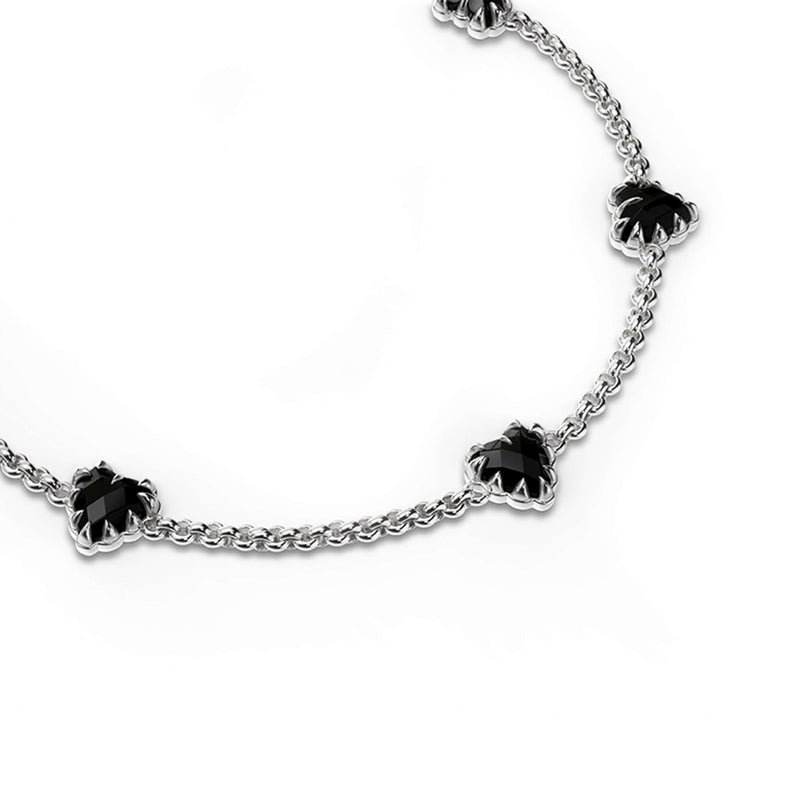 Stolen Girlfriends Club Love Claw Infinity Chain Bracelet - Silver & Onyx - Bracelet - Walker & Hall