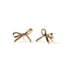 Meadowlark Bow Earrings Medium - Gold Plated - Earrings - Walker & Hall