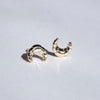 Meadowlark Croissant Stud Earrings - Sterling Silver - Earrings - Walker & Hall