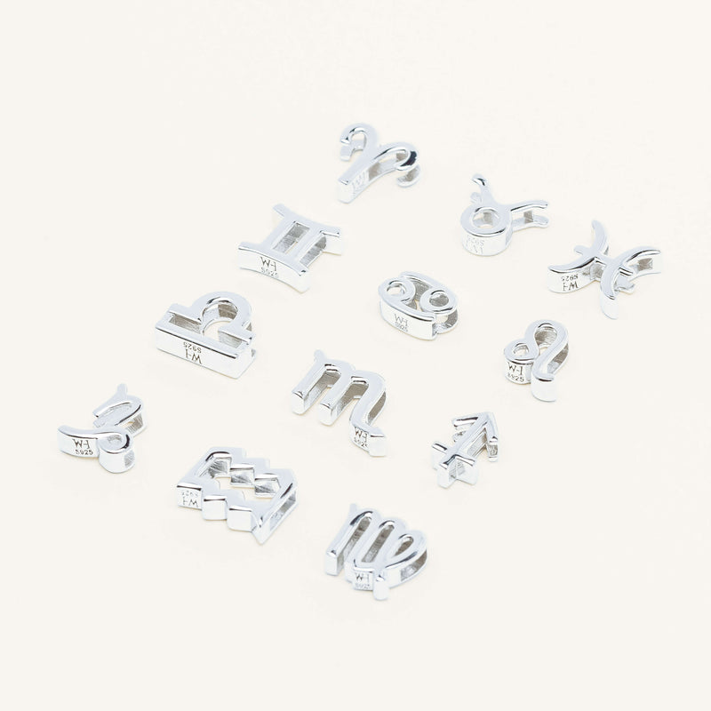 Sterling Silver Noted Zodiac - Necklace - Walker & Hall