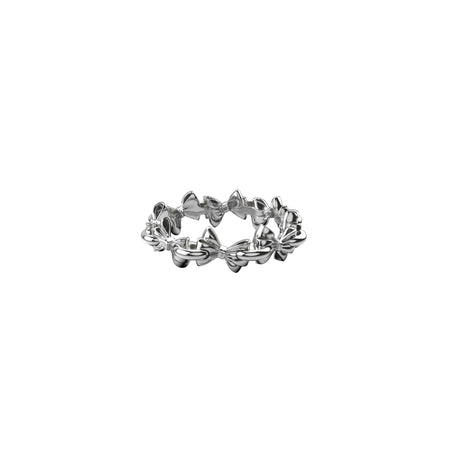 Stolen Girlfriends Club Pierced Bow Infinity Ring - Silver - Ring - Walker & Hall