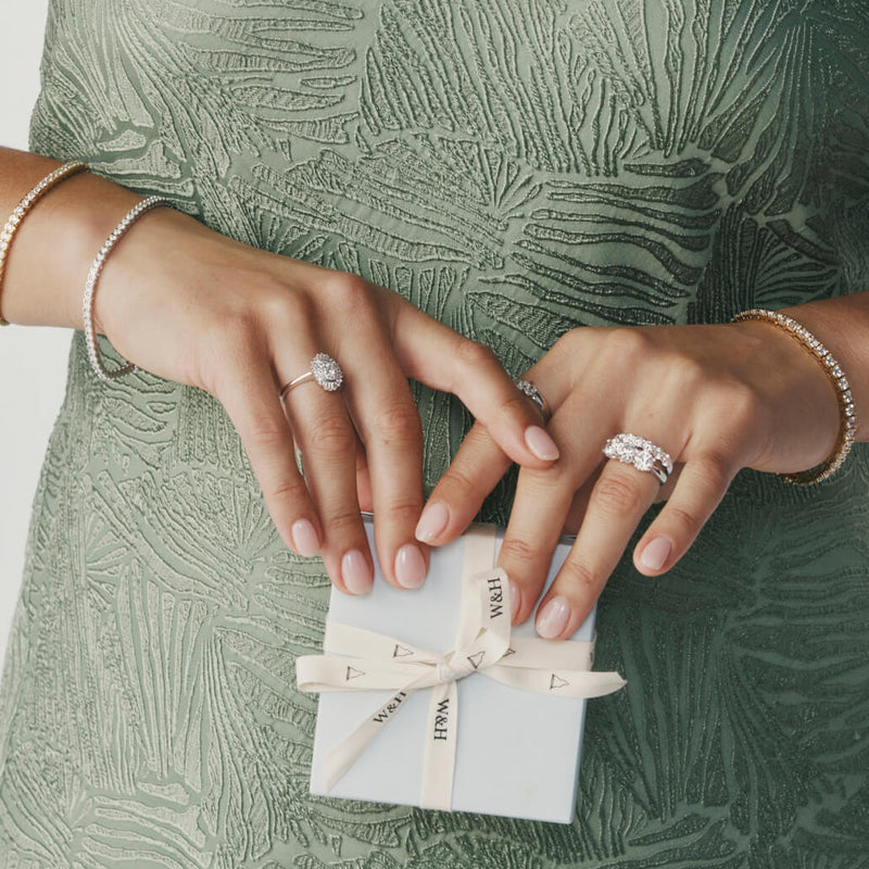 18ct White Gold .30ct Diamond Kira Ring-Ring-Walker & Hall