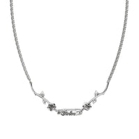 Stolen Girlfriends Club Rose Pin Necklace - Silver - Necklace - Walker & Hall