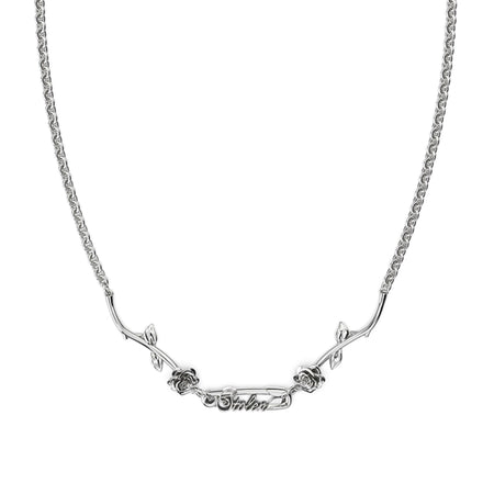 Stolen Girlfriends Club Rose Pin Necklace - Silver - Necklace - Walker & Hall