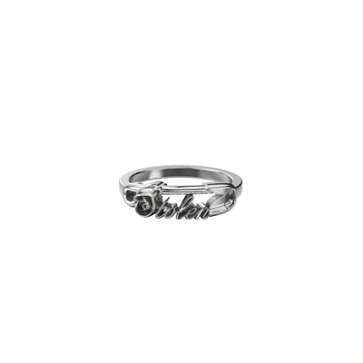 Stolen Girlfriends Club Scripted Pin Ring - Sterling Silver - Ring - Walker & Hall