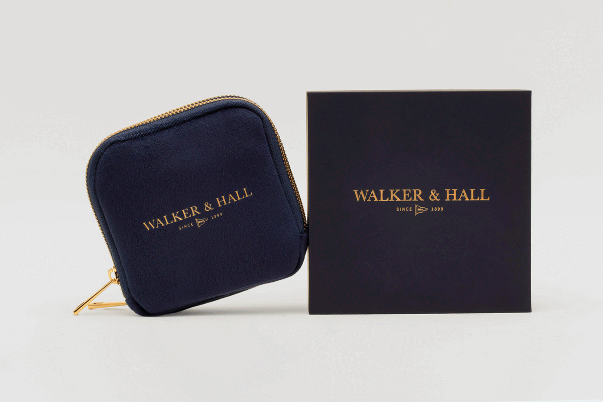 Walker & Hall Travel Pouch and Gift Box