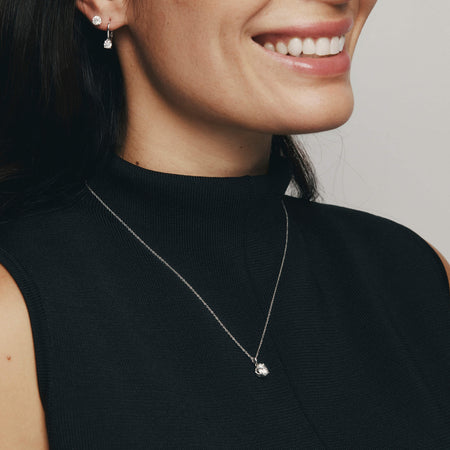 18ct White Gold 1.50ct Diamond Blossom Pendant-Necklace-Walker & Hall