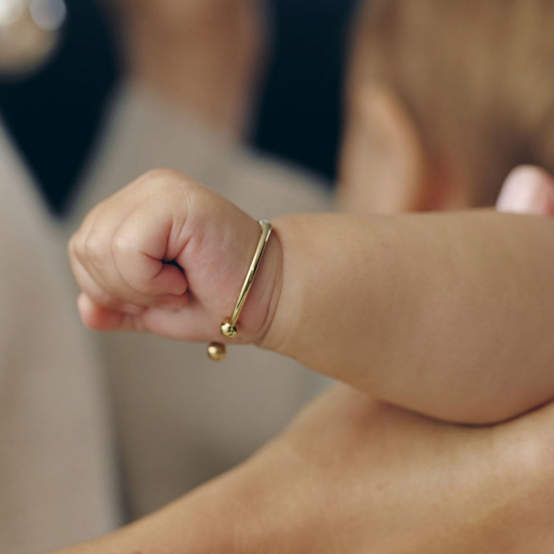 9ct Yellow Gold Baby Cuff - Bracelet - Walker & Hall