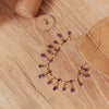 Vintage 9ct-11ct Rose Gold Amethyst & Pearl Set Fringe Necklace - Necklace - Walker & Hall