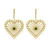 Zoe & Morgan Amor Earrings - Gold Plated & Chrome Diopside - Earrings - Walker & Hall