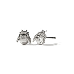 Meadowlark Bee Stud Earrings - Sterling Silver - Earrings - Walker & Hall