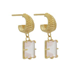 Zoe & Morgan Blossom Earrings - Gold Plated & Rose Quartz - Earrings - Walker & Hall