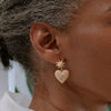 Zoe & Morgan Brave Heart Earrings - Gold Plated  & Aquamarine - Earrings - Walker & Hall