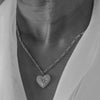 Zoe & Morgan Brave Heart Necklace - Sterling Silver & Aquamarine - Necklace - Walker & Hall