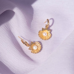 Zoe & Morgan x Walker & Hall Camino Pearl Earrings - Gold Plated - Earrings - Walker & Hall