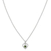 Zoe & Morgan Kind Heart Necklace  - Sterling Silver & Chrome Diopside - Necklace - Walker & Hall