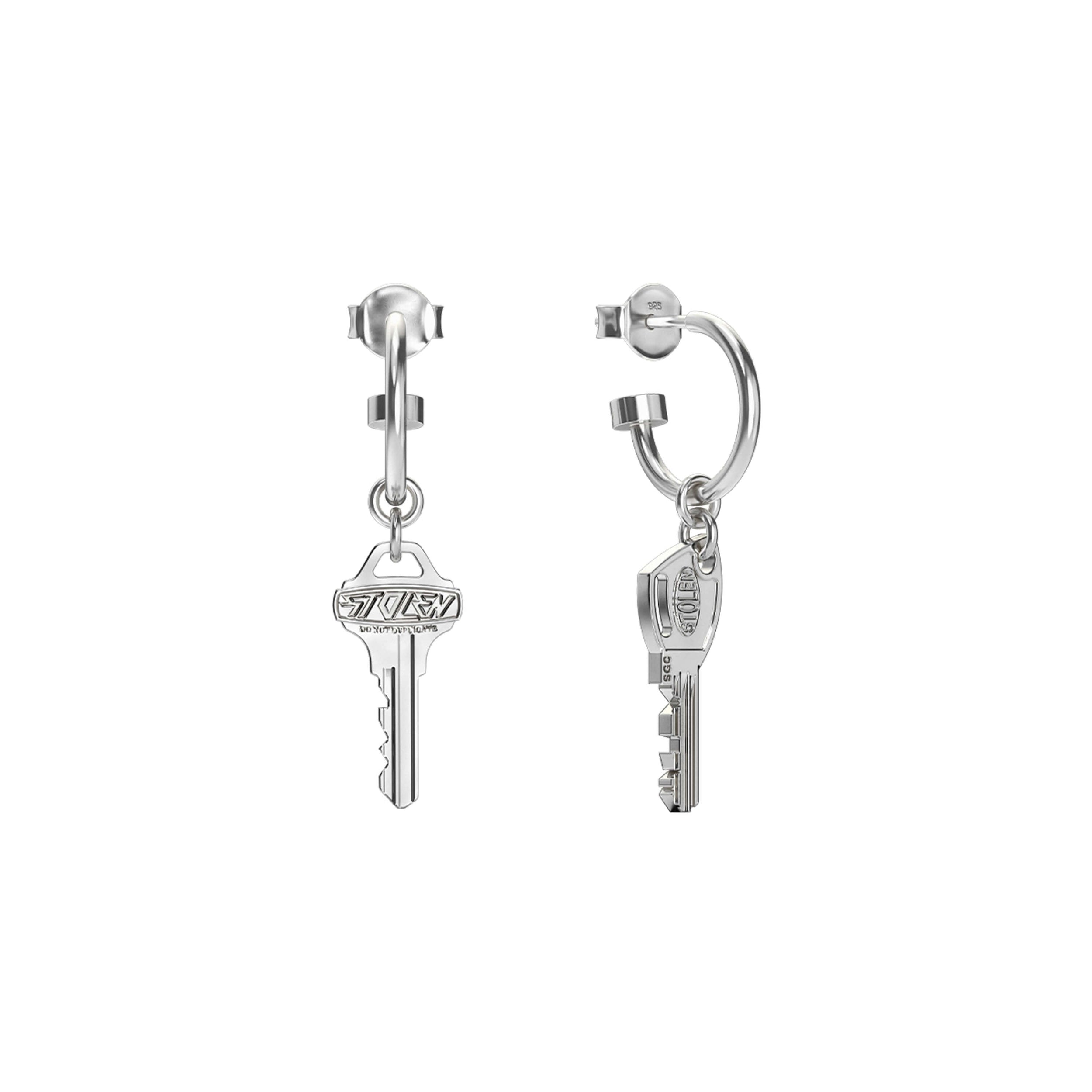 Stolen Girlfriends Club Master Key Earrings - Silver – Walker & Hall