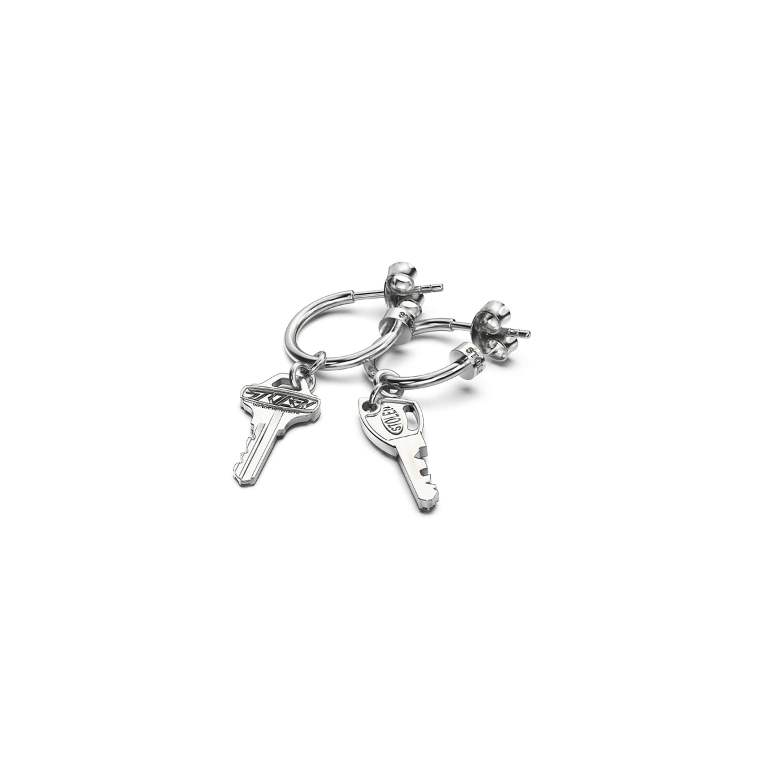 Stolen Girlfriends Club Master Key Earrings - Silver – Walker & Hall
