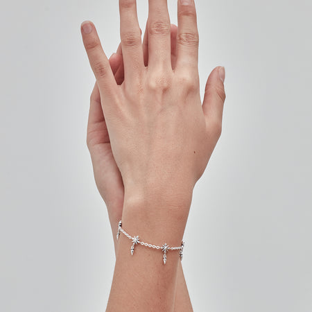 Stolen Girlfriends Club Midnight Cross Bracelet - Silver - Bracelet - Walker & Hall