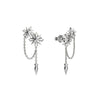 Stolen Girlfriends Club Midnight Cross Drop Earrings - Silver - Earrings - Walker & Hall