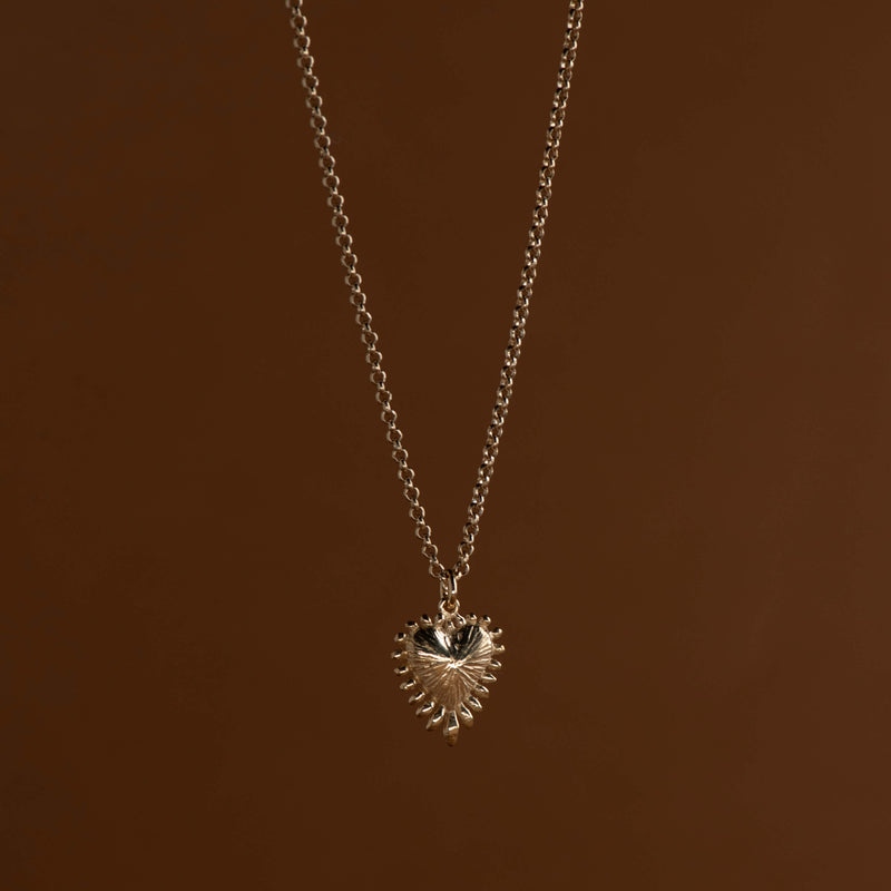 Zoe & Morgan Mini Heart Ray Necklace - Gold Vermeil - Necklace - Walker & Hall