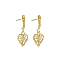 Zoe & Morgan x Walker & Hall Mini Sweet Heart Earrings - Gold Vermeil-Earrings-Walker & Hall