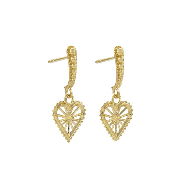 Zoe & Morgan x Walker & Hall Mini Sweet Heart Earrings - Gold Plated - Earrings - Walker & Hall