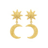 Zoe & Morgan Moonlight Earrings - Gold Vermeil-Earrings-Walker & Hall