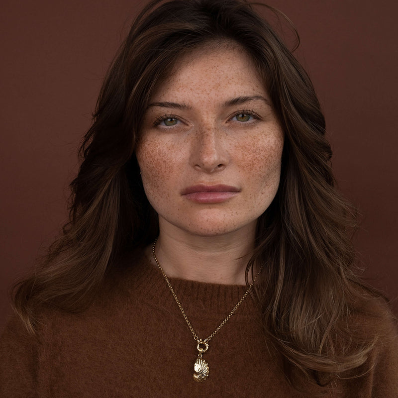 Zoe & Morgan Paper Nautilus Charm - Gold Vermeil - Charm - Walker & Hall