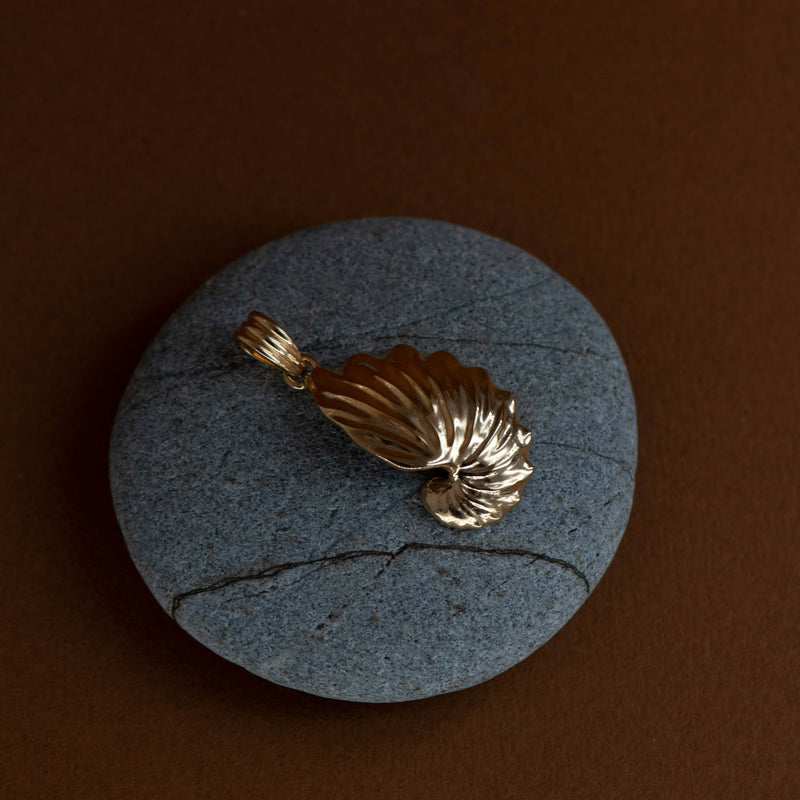Zoe & Morgan Paper Nautilus Charm - Gold Vermeil - Charm - Walker & Hall
