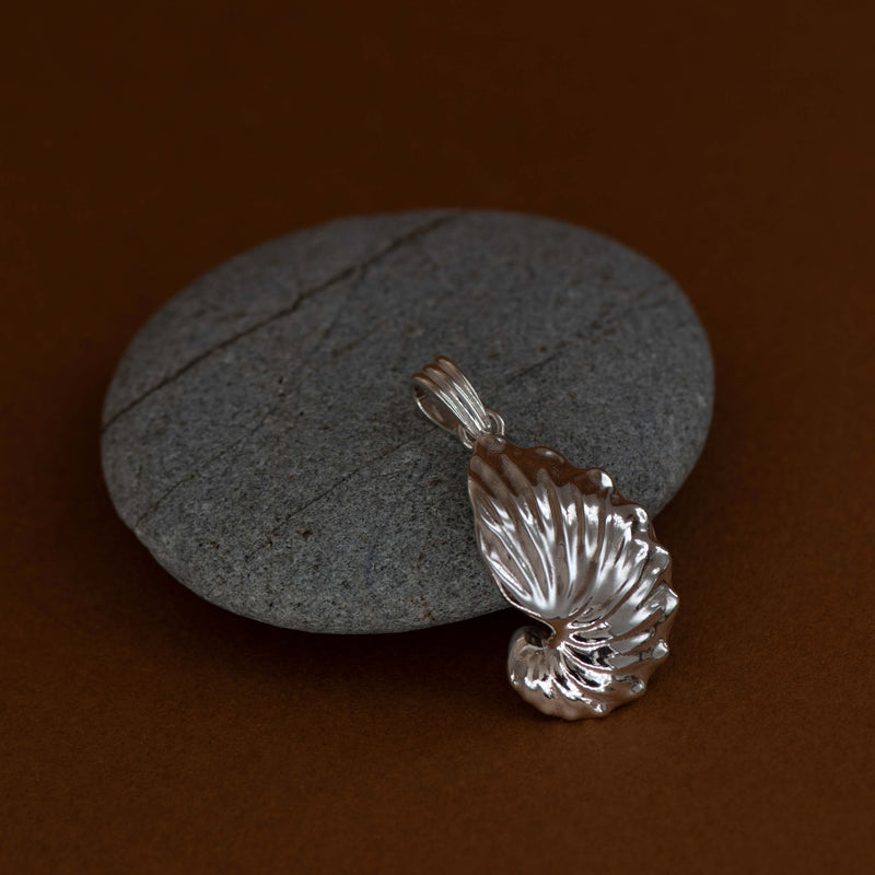 Zoe & Morgan Paper Nautilus Charm - Sterling Silver - Charm - Walker & Hall
