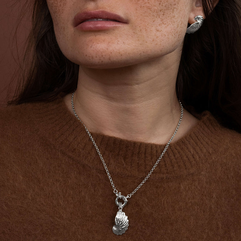 Zoe & Morgan Paper Nautilus Charm - Sterling Silver - Charm - Walker & Hall