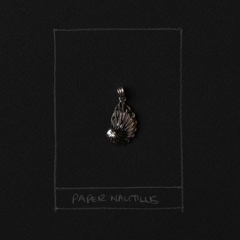 Zoe & Morgan Paper Nautilus Charm - Sterling Silver - Charm - Walker & Hall