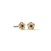 Meadowlark Posie Stud Earrings - Gold Plated & African Garnet-Earrings-Walker & Hall