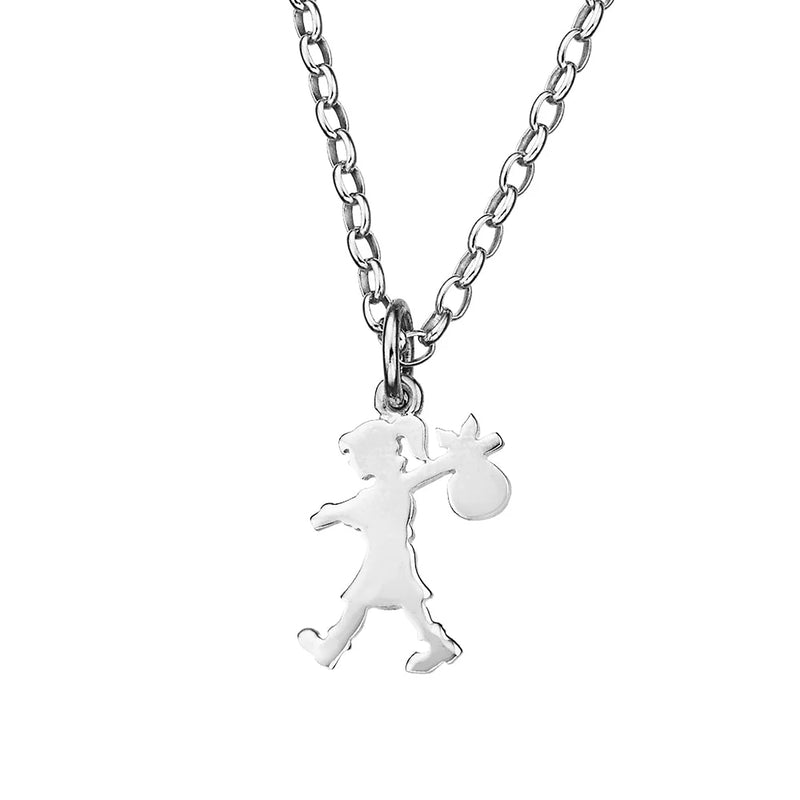 Karen Walker Large Runaway Girl - Sterling Silver - Necklace - Walker & Hall
