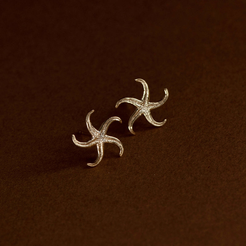 Zoe & Morgan Starfish Stud Earrings - Gold Vermeil - Earrings - Walker & Hall