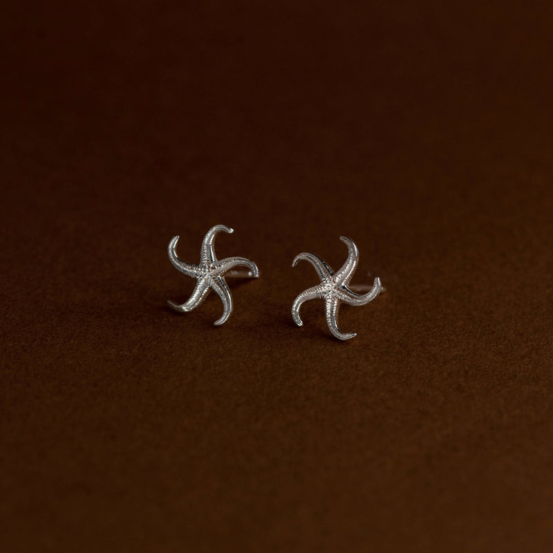 Zoe & Morgan Starfish Stud Earrings - Sterling Silver - Earrings - Walker & Hall