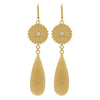 Zoe & Morgan Sunshine Earrings - Gold Plated & White Zircon - Earrings - Walker & Hall