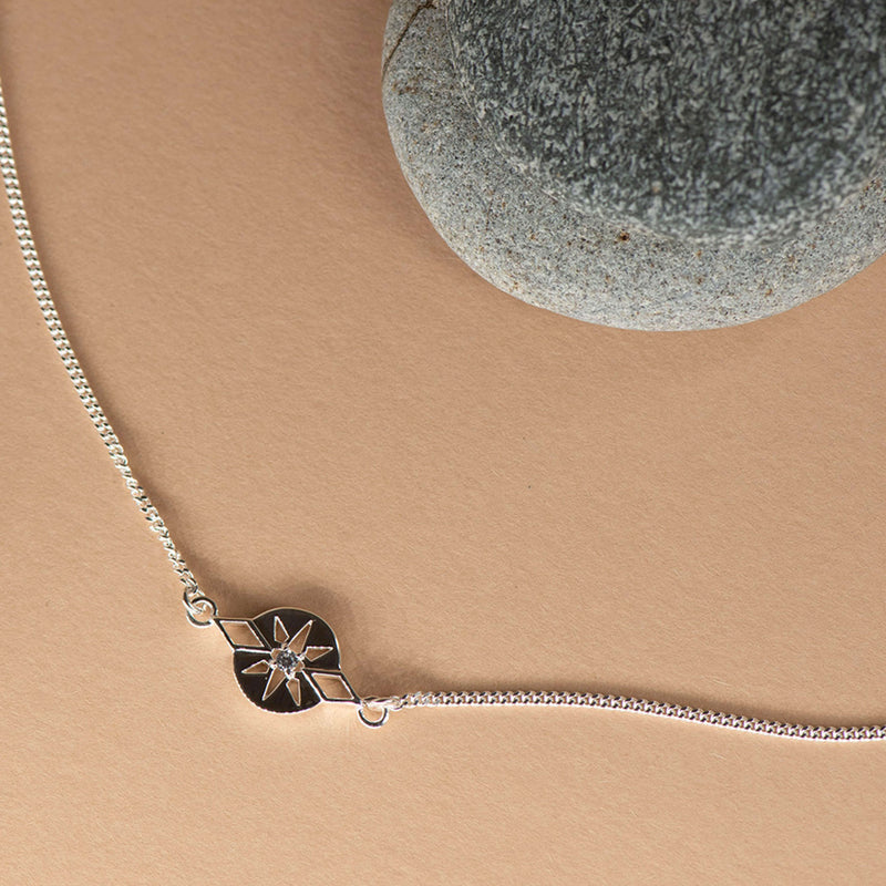 Zoe & Morgan x Walker & Hall Zia Necklace - Sterling Silver - Necklace - Walker & Hall