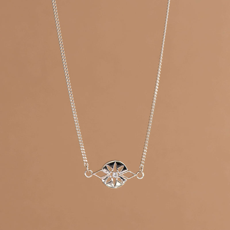 Zoe & Morgan x Walker & Hall Zia Necklace - Sterling Silver - Necklace - Walker & Hall