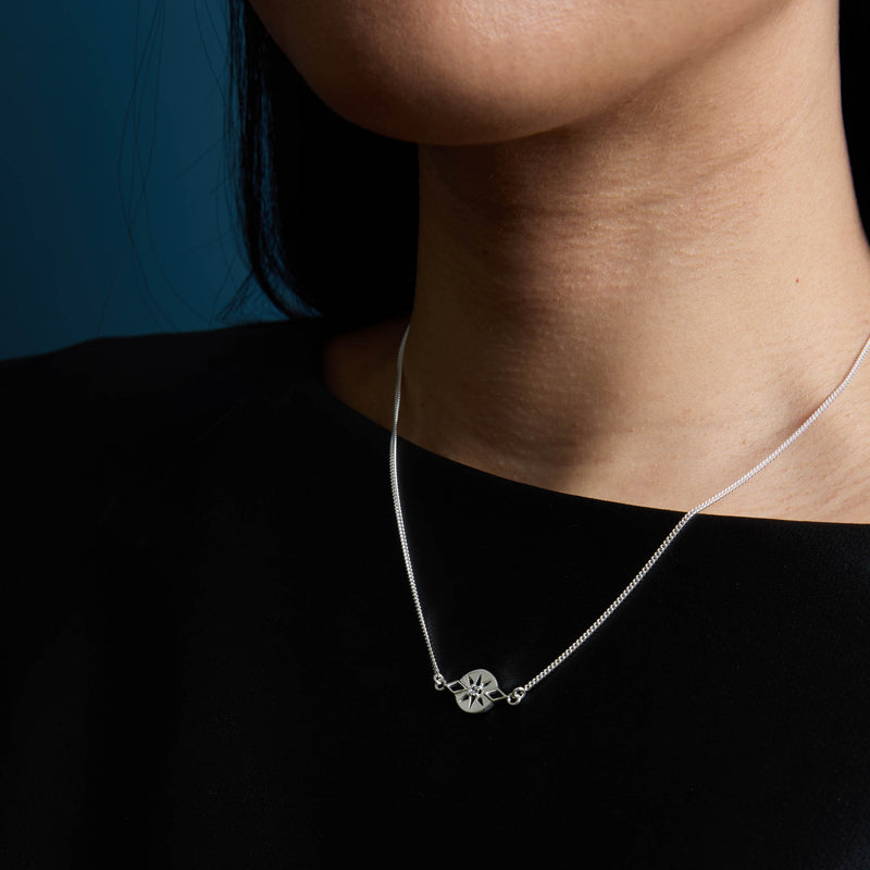 Zoe & Morgan x Walker & Hall Zia Necklace - Sterling Silver - Necklace - Walker & Hall