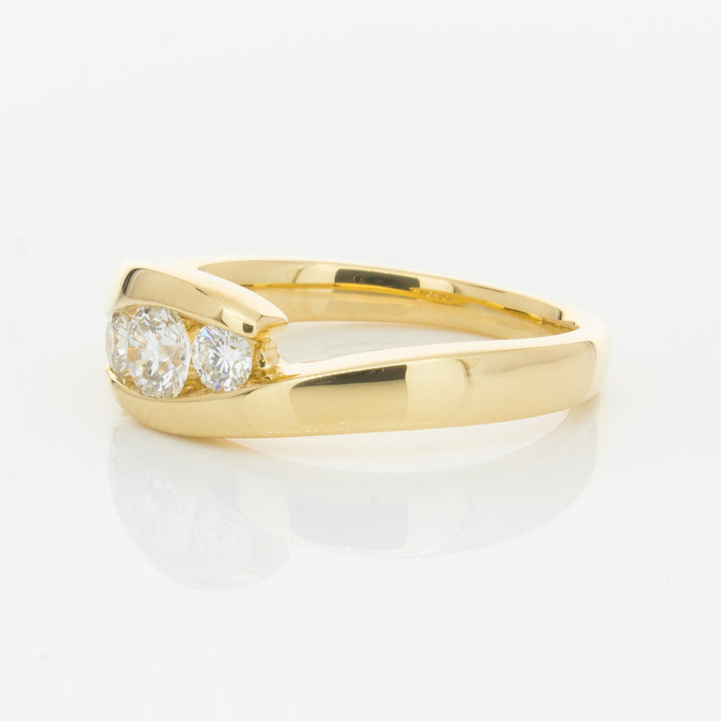 18ct Yellow Gold .49ct Diamond Equinox Ring-Ring-Walker & Hall