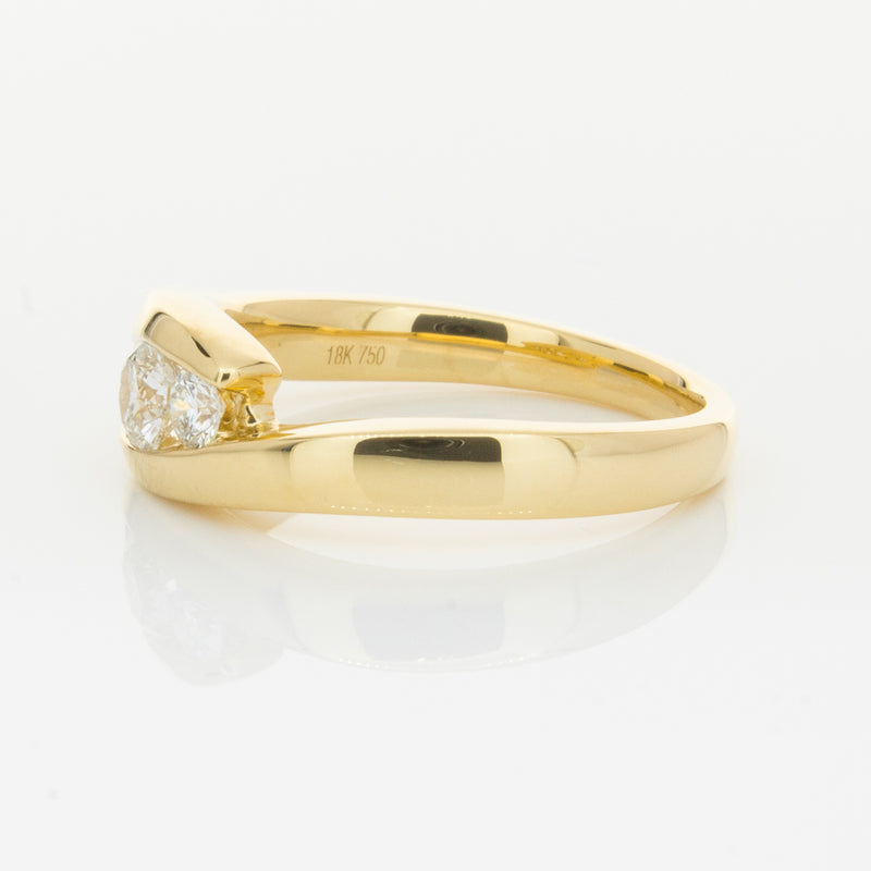 18ct Yellow Gold .49ct Diamond Equinox Ring-Ring-Walker & Hall