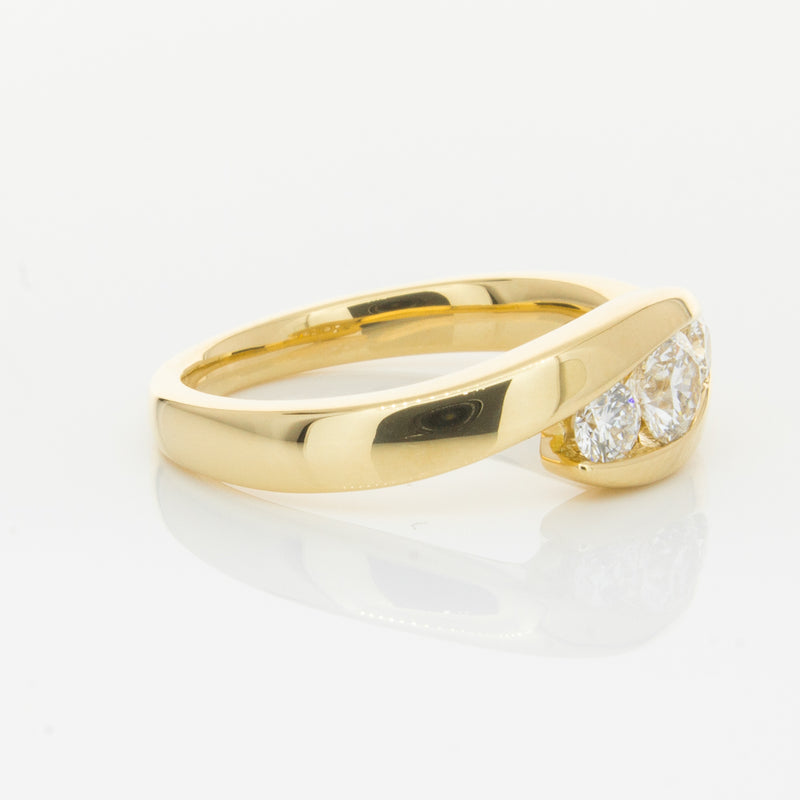 18ct Yellow Gold .49ct Diamond Equinox Ring-Ring-Walker & Hall