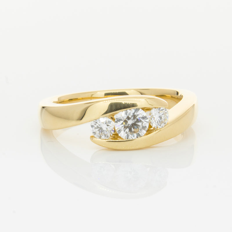 18ct Yellow Gold .49ct Diamond Equinox Ring-Ring-Walker & Hall