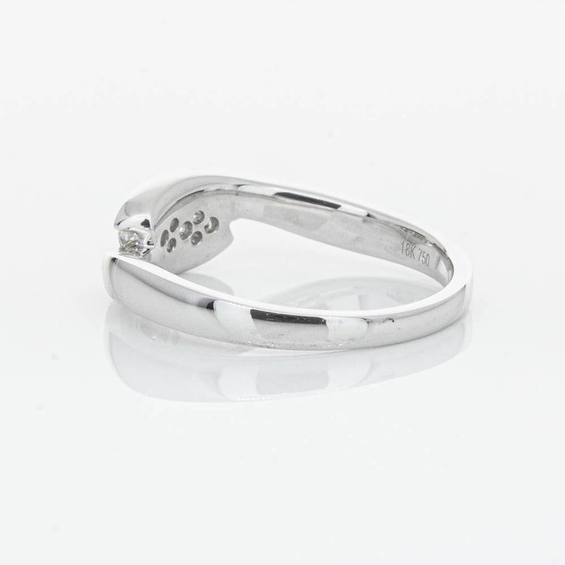 18ct White Gold Diamond Solstice Ring-Ring-Walker & Hall