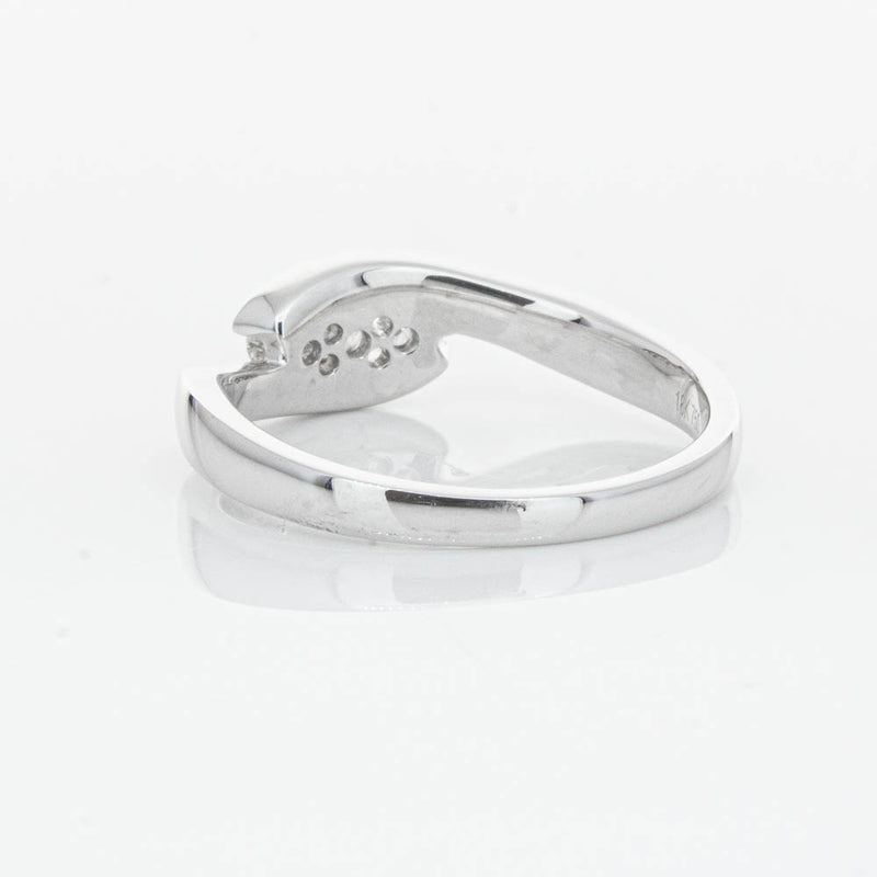 18ct White Gold Diamond Solstice Ring-Ring-Walker & Hall