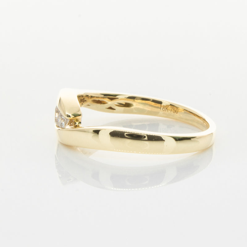 18ct Yellow Gold Diamond Solstice Ring-Ring-Walker & Hall