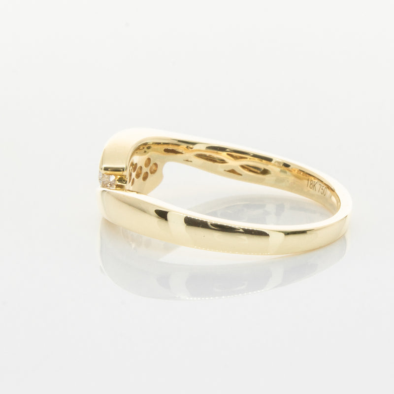 18ct Yellow Gold Diamond Solstice Ring-Ring-Walker & Hall