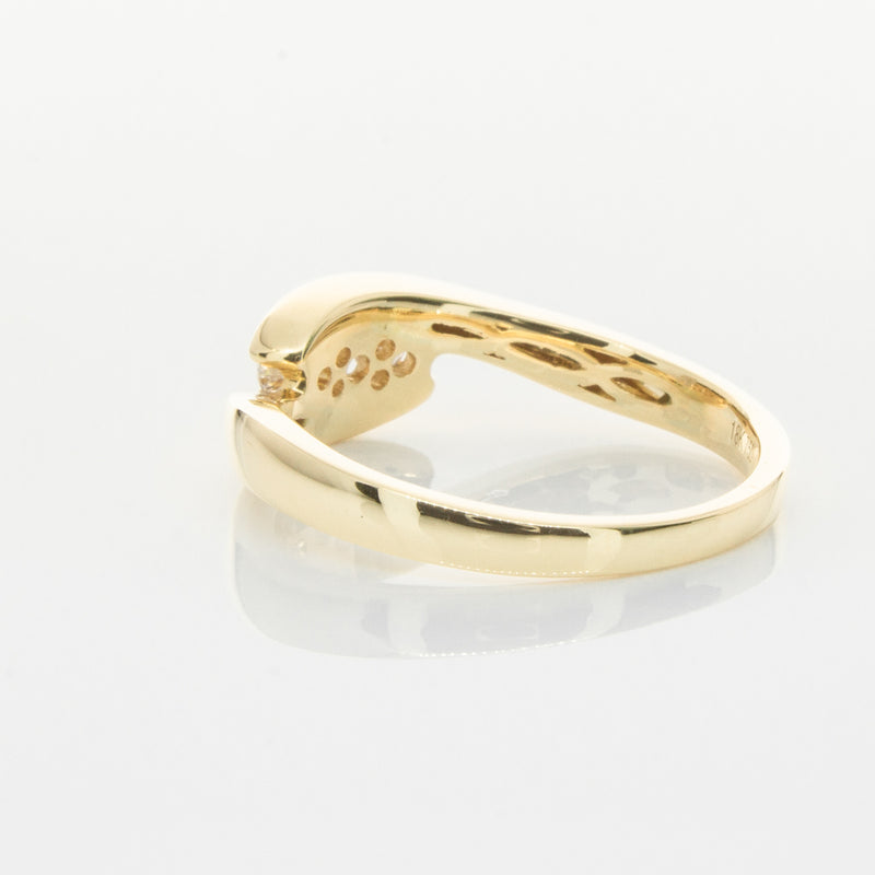 18ct Yellow Gold Diamond Solstice Ring-Ring-Walker & Hall